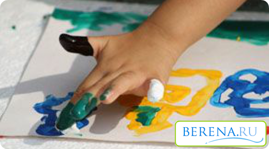 Пальчиковые краски - прекрасный способ раннего развития ребенка