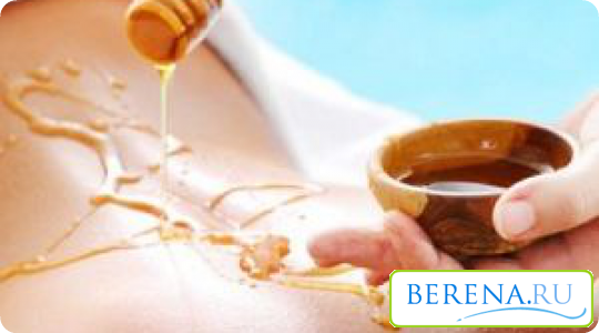 Мед используют также для профилактики растяжек и обычного массажа